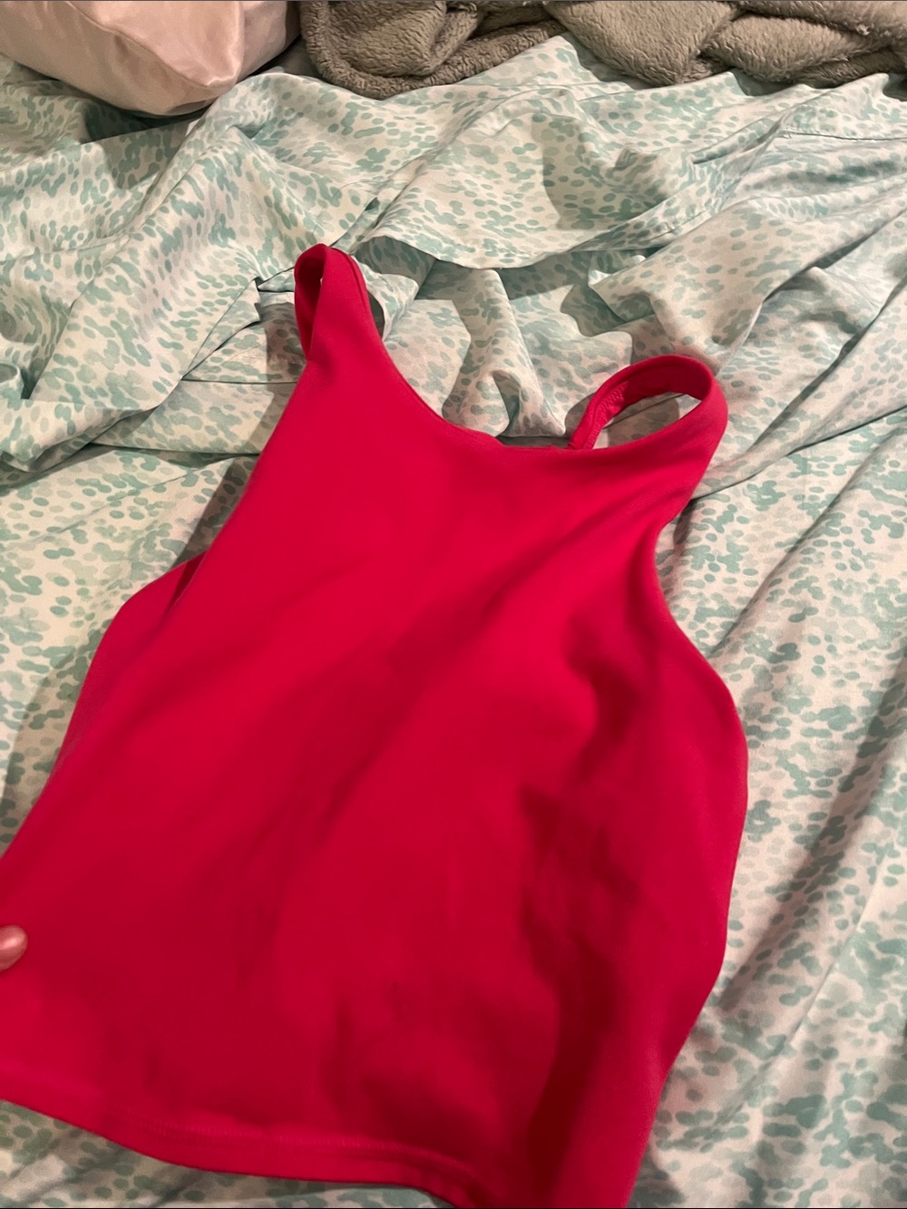 Bright Pink Sleeveless Tank Top